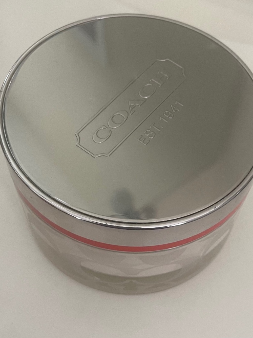 New, Unused Coach Legacy 6.0 oz (185 ml) Perfumed Body Cream Jar